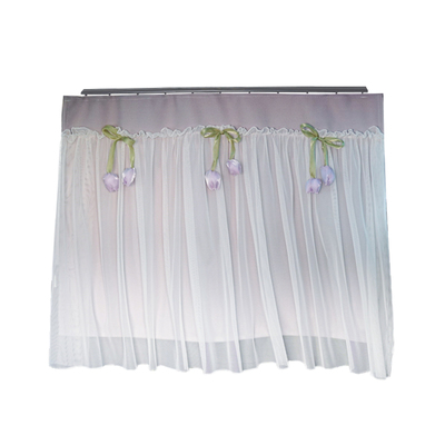 颜值控必入/紫色蕾丝防晒车窗帘