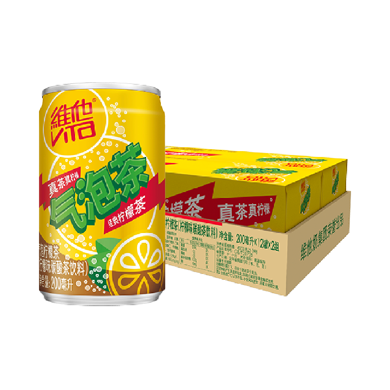 维他气泡柠檬茶茶饮料