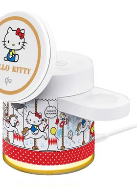 香港Xpower联名hellokitty手机支架磁吸桌面手机架适用苹果手表11充电三合一便携可爱折叠applewatch充电底座