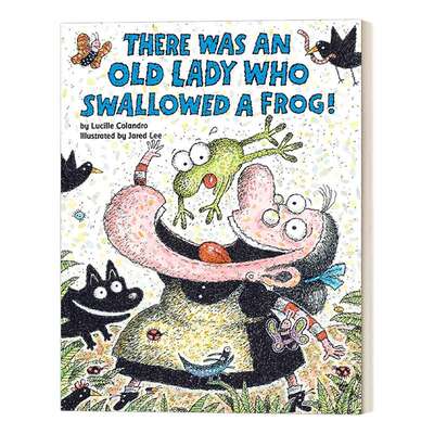 英文原版 There Was an Old Lady Who Swallowed a Frog 有个老婆婆吞了一只青蛙 英文版 进口英语原版书籍
