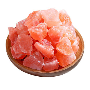 粗盐净宅大颗粒海盐喜马拉雅粉盐石乔迁新居搬家玫瑰红盐容器摆件