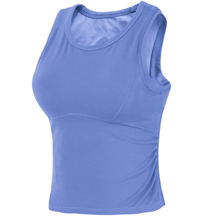 岚纹运动内衣女含胸垫防震瑜伽背心女夏季普拉提上衣跑步健身文胸