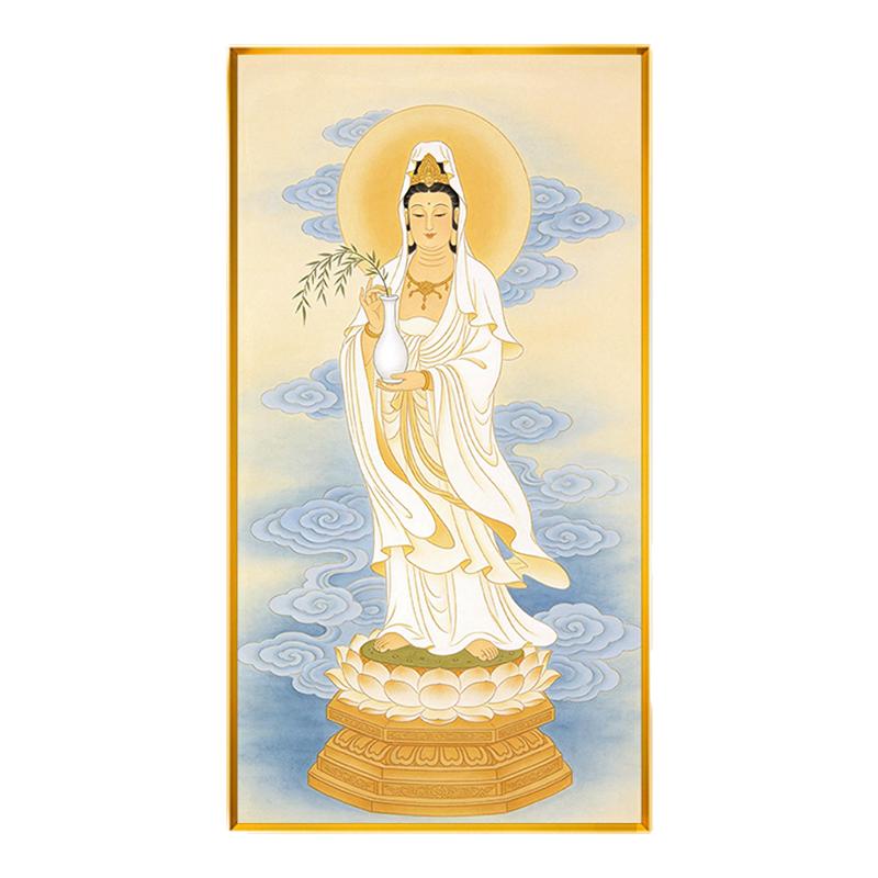 观音菩萨佛像十字绣满绣精准印花全绣自己手工制作DIY绣2026新款