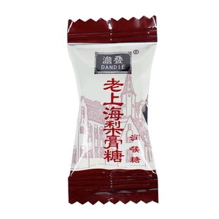 正宗澹叠老上海梨膏糖500g独立小包装薄荷味清凉嗓子草本润喉糖果