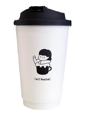 胜峰100只双层加厚咖啡奶茶纸杯