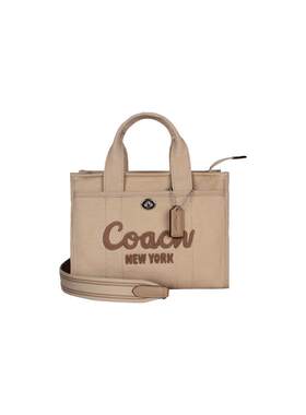 【自营】COACH/蔻驰女士帆布单肩手提包托特包刺绣绣花女包帆布包