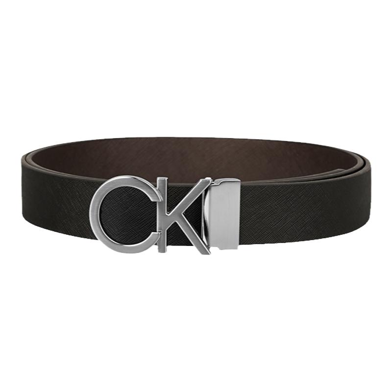 Calvin Klein商务男士双扣头青年百搭新款CK皮带送父亲男朋友礼物