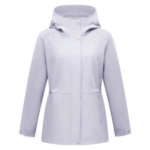 伯希和户外软壳衣女款冬季新款防风保暖运动冲锋外套收腰夹克上衣