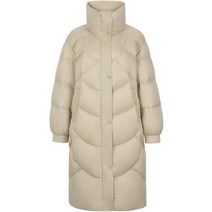 衣香丽影轻柔哑光羽绒服女士中长款2025年冬季新款宽松立领厚外套