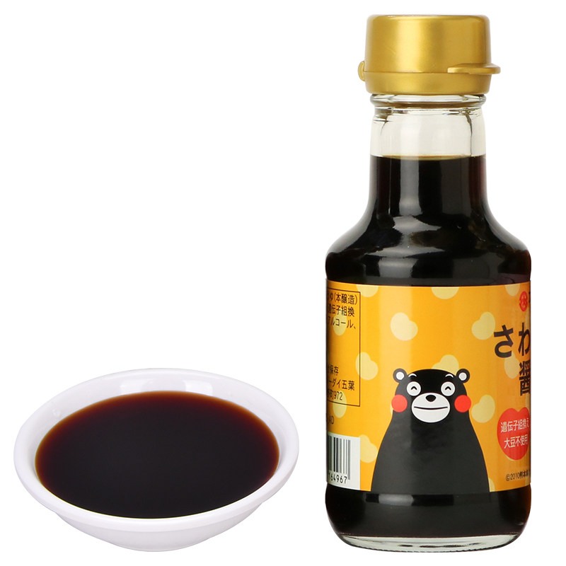 大字日本进口熊本熊爽口酱油烹饪调味料 可蘸食酱油日本酱油150ml