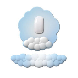 七叶草新款护腕鼠标垫定制高颜值办公室轻奢女生键盘手托硅胶腕托