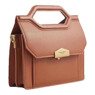 复古女士意大利大牛皮链条手提包