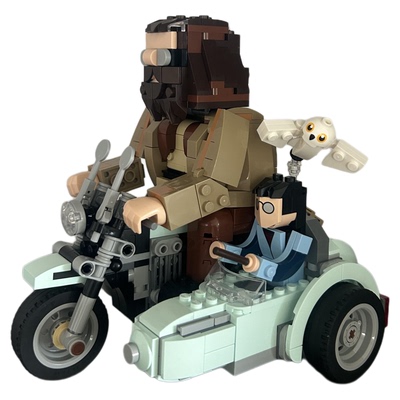 海格和哈利的摩托车之旅拼装积木