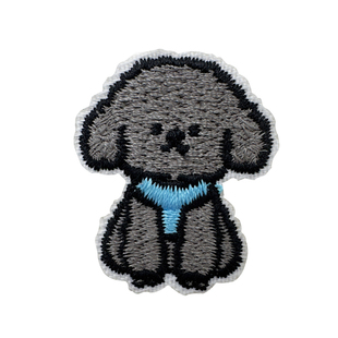 迷你可爱卡通小狗布贴羽绒服破损无痕修补贴鞋帽包自粘刺绣补丁贴