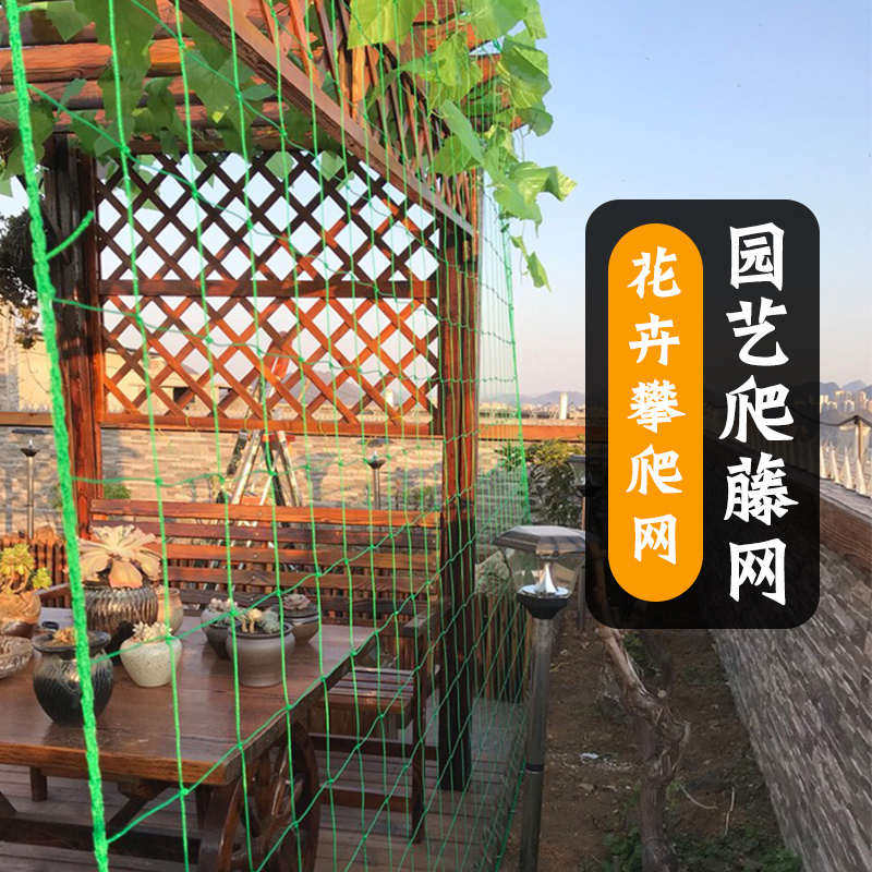 农用爬藤网黄瓜丝瓜豆角百香果葡萄铁线莲瓜果花卉植物大棚尼龙网