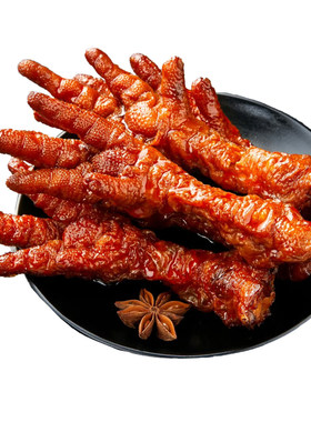 虎皮凤爪熟食鸡爪香辣网红同款夜宵休闲解馋下酒小吃整箱卤味辣味