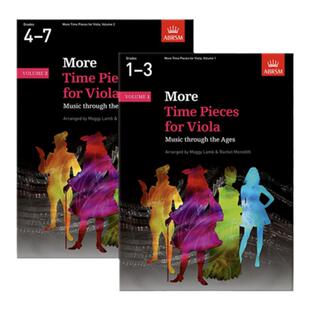 英皇考级 中提琴时间 金曲集锦 1-3级和4-7级 ABRSM原版教材 More Time Pieces for Viola Vol 1-2 9781848497443/450