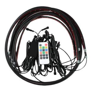 汽车底盘灯防水氛围灯车底改装幻彩流光灯呼吸灯跑马灯带转向刹车