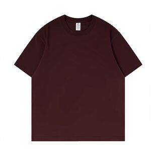 纯棉短袖t恤夏季圆领重磅打底衫DIY工作服团体班服高端定制印logo