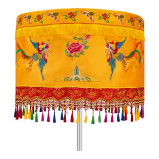 南尘道家佛家精绣龙凤宝盖伞万民伞佛堂用品刺绣流苏幢幡头定制