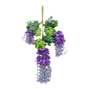 假藤条绿叶仿真紫藤花树叶塑料藤蔓室内植物婚庆吊顶装饰绿植网红