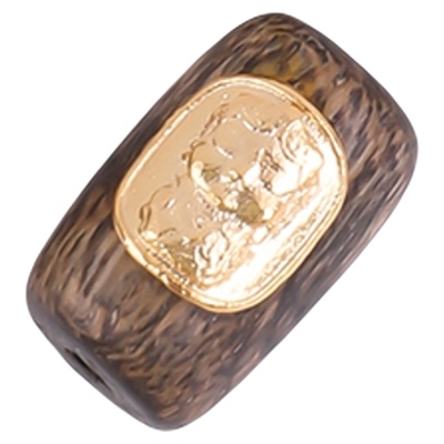 自然木纹天然沉香配珠散珠文玩珠