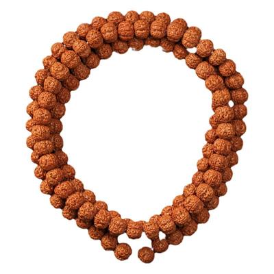 尼泊尔五瓣小金刚菩提子手串108颗花王原籽双龙纹文玩佛珠手串