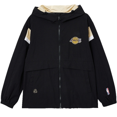 NBA联名湖人男士连帽夹克新款