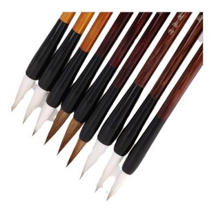 一得阁兼毫狼毫毛笔套装书法初学专用软笔学生初学者入门行书练习成人羊毫中小大白云国画加健中楷小楷毛笔