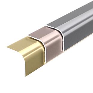 铝合金圆弧阳角收边条弧形包边条金属封边装饰条瓷砖收口条护墙角