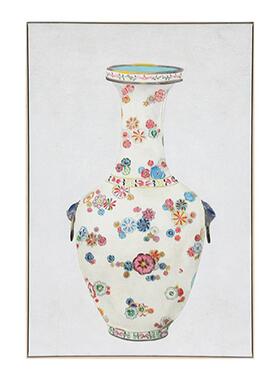 若奈珐琅彩瓷装饰画挂画