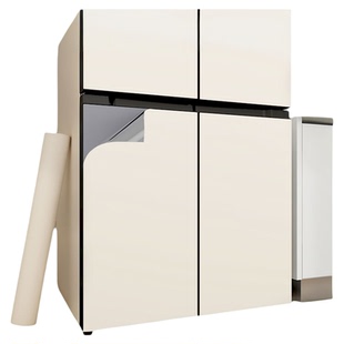 冰箱贴纸装饰遮丑防水自粘2024新款双开门冰柜改色高级感翻新贴膜