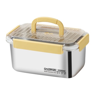 手提不锈钢食品级大容量保鲜盒