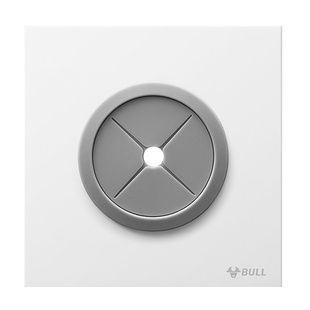 公牛G57超薄蝶翼装饰白板带出线孔86型堵洞盖板装饰盖g56空白面板