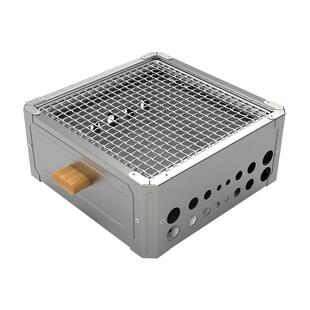 上林方围炉煮茶烤火炉套装户外烧烤炉子家用炭火便携式抽拉烧烤架