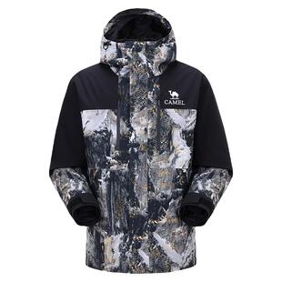 骆驼户外羽绒冲锋衣男2026秋冬进藏防水防风硬壳登山服外套
