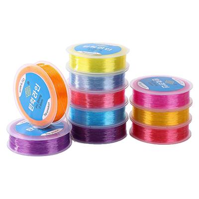 韩国进口彩色水晶弹力线耐磨串珠