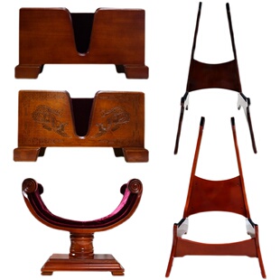 吉他架子支架底座配件低音提琴大琴架地架琵琶放置架贝斯座架木质