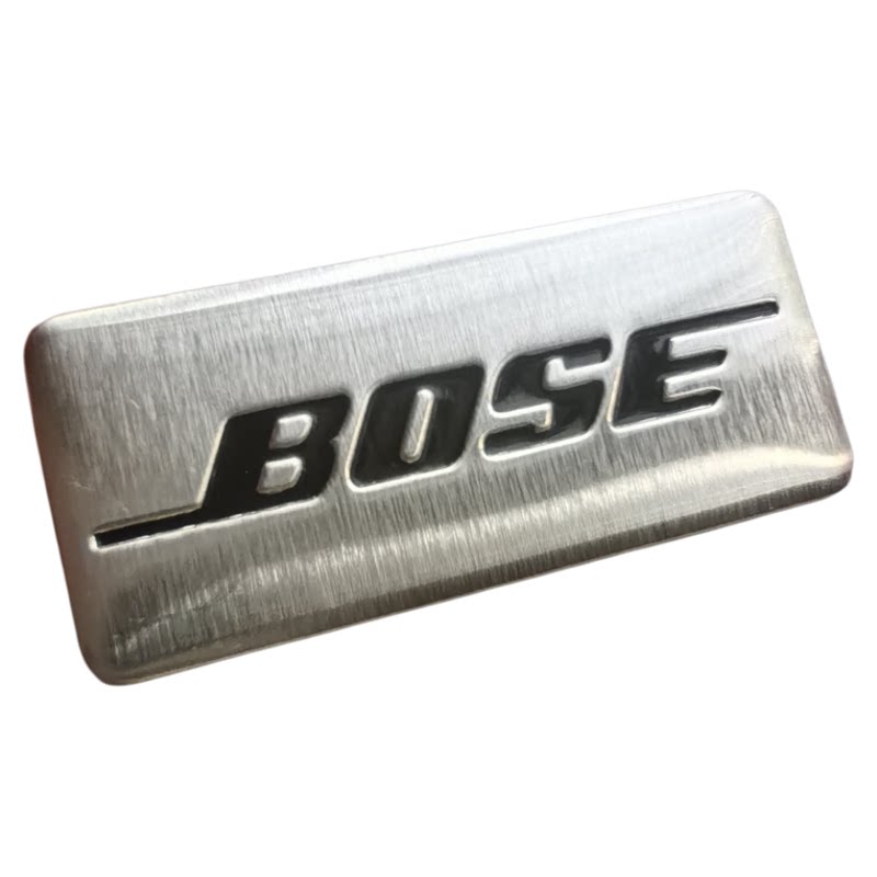 适用BOSE音响喇叭罩装饰标保时捷汽车音箱博士标志 金属bose车标