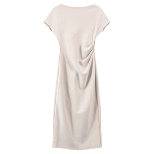 黑色礼服斜肩连衣裙女微胖绝美性感一字肩裙子高级感长裙御姐新款