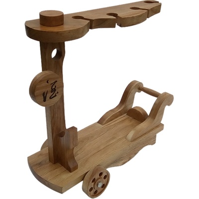 实木红酒杯架欧式橡木木质摆件