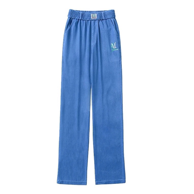 夏季弹力中年冰丝大码女裤高腰