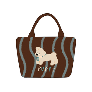 尼睿可爱帆布包上班通勤包包新款杂物手拎包拉链手提包外出高级AC