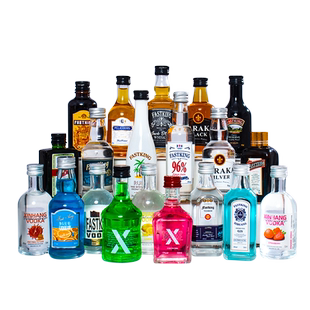 迷你版小瓶酒洋酒力娇酒小酒瓶威士忌白兰地汤姆酒调酒基酒套装