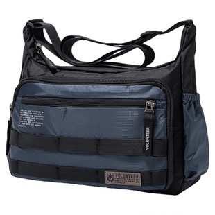 华朗迪尔大容量斜挎包男上班通勤单肩包男轻便邮差包挎包男士背包