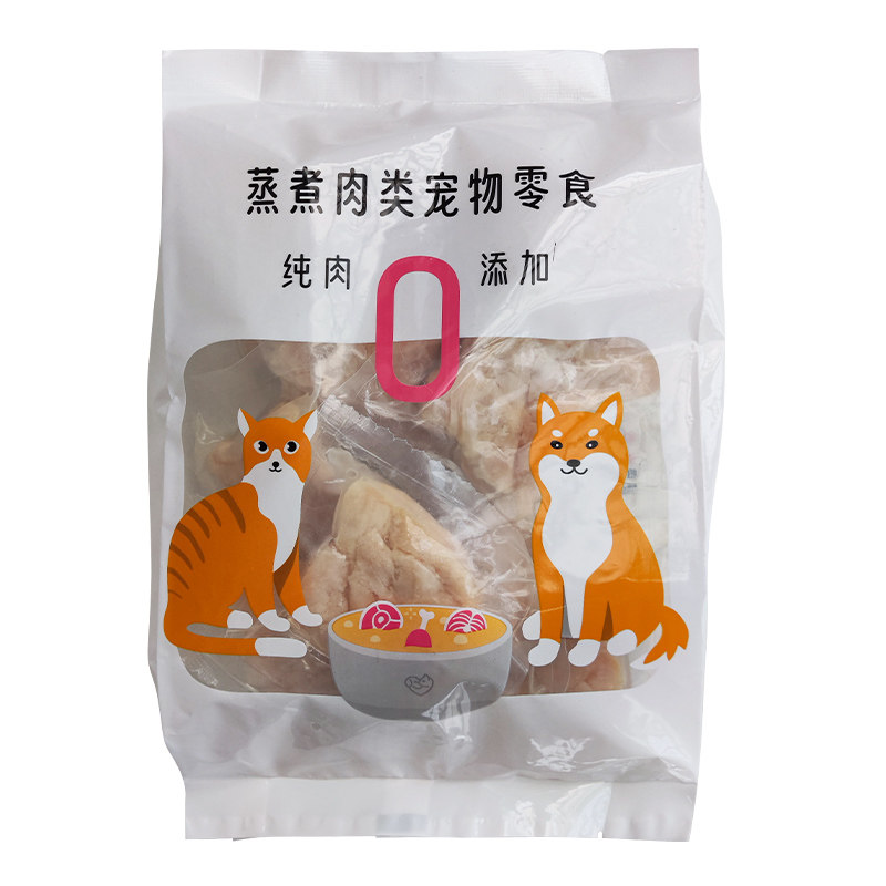 水煮鸡胸肉蒸煮鸡肉无盐无添加猫零食猫咪宠物喂狗狗冻干喂猫吃的