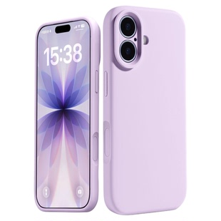 适用液态硅胶iphone17手机壳紫色苹果16promax新款粉色15系列14pro相机按键保护13全包12pm防摔16promax男女