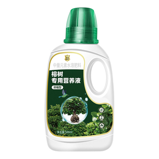 榕树营养液黄叶掉叶不长叶黄金榕人参榕小叶榕树盆景专用肥料