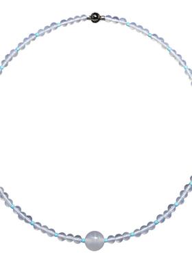 【原创设计】白玛瑙绿松石项链