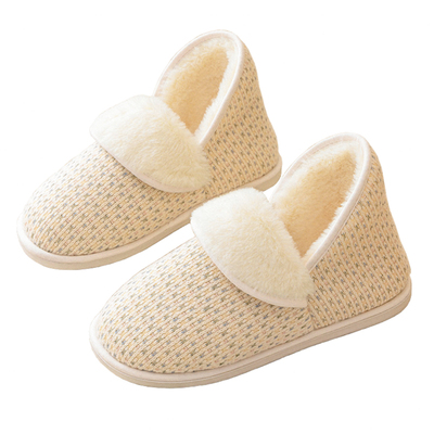 月子鞋包跟秋冬季加绒保暖孕妇鞋